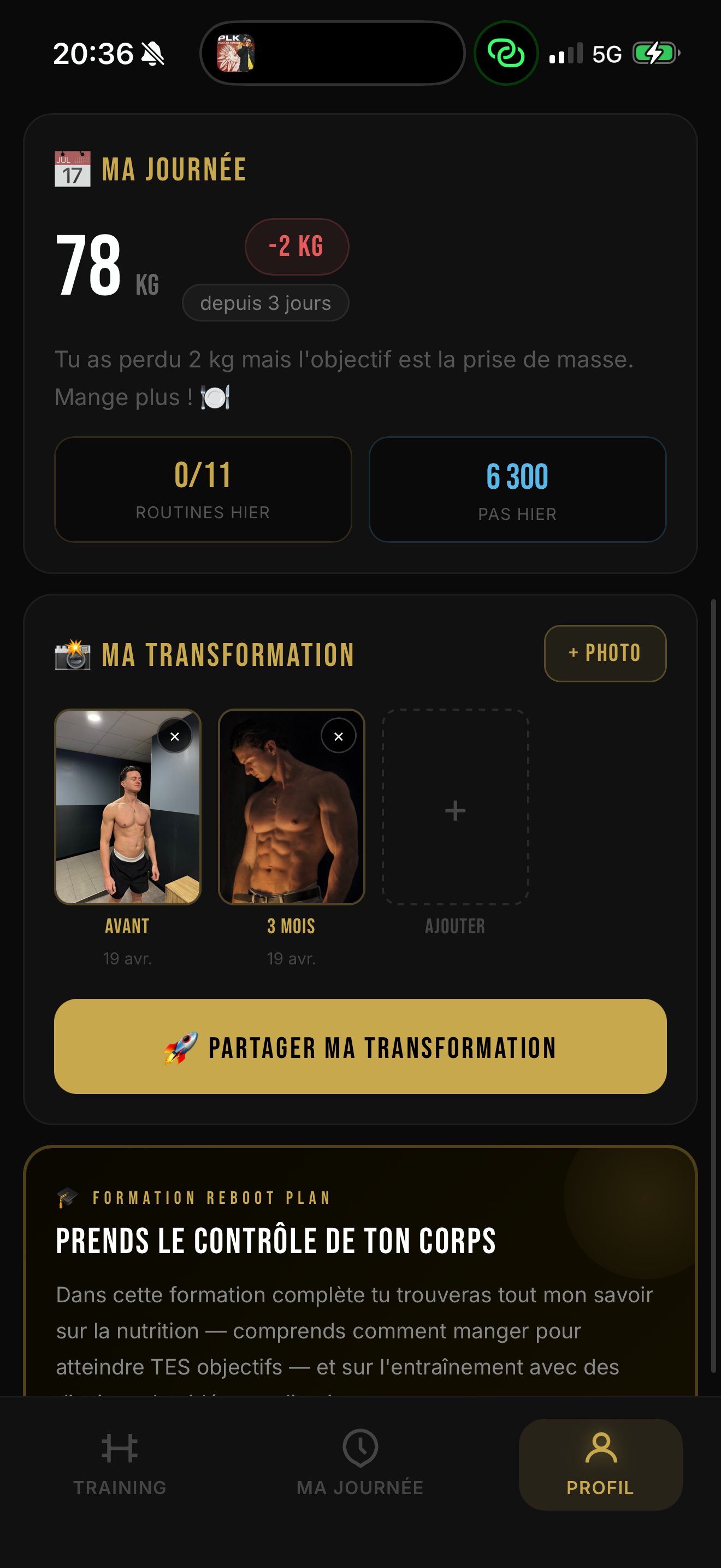 Profil — Reboot Plan